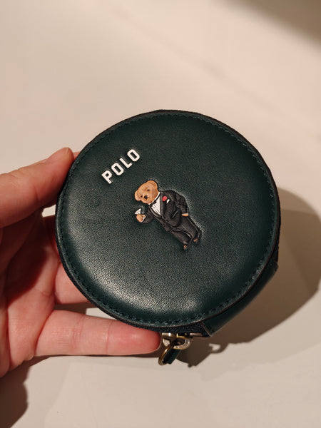 Shop Ralph Lauren Polo leather Teddy Bear coin pouch online hos Tales 