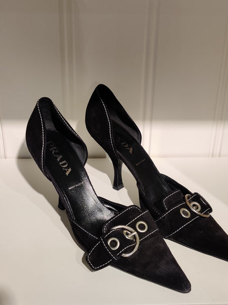 Shop secondhand Prada heels/sko online hos Tales