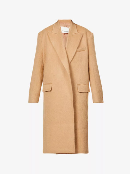 Shop John Oversized Coat - Camel fra The Frankie Shop secondhand hos Tales